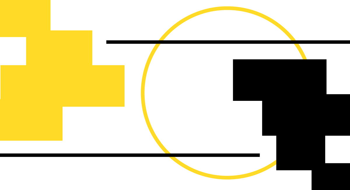 Grafika promocyjna to logotyp nowej grupy Towarzystwa Planszówkowe; grafika przedstawia wieloboczne figury geometryczne, które swoim kształtem przypominają "klocki" z gry komputerowej Tetris.